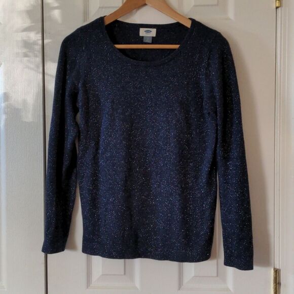 Like new sparkly Navy long sleeve crew neck sweater Old Navy size s - Picture 1 of 7